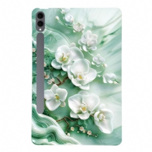 Coque Samsung Galaxy Tab S11 Ultra Fleurs de Jade