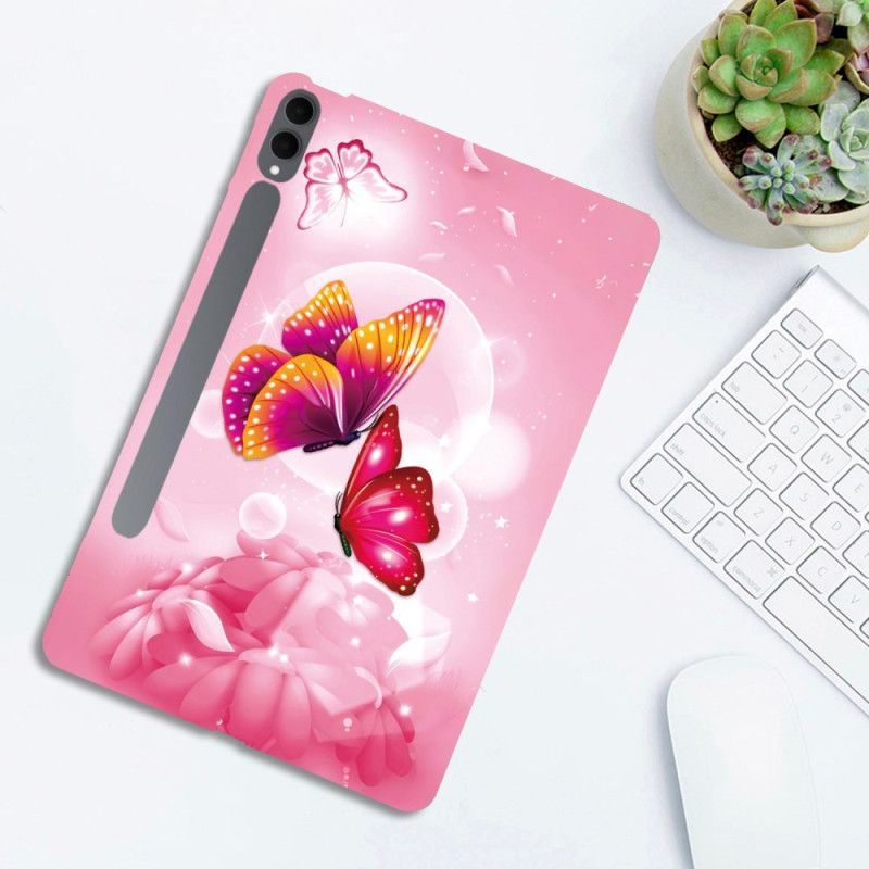 Coque Samsung Galaxy Tab S11 Ultra Papillons Roses