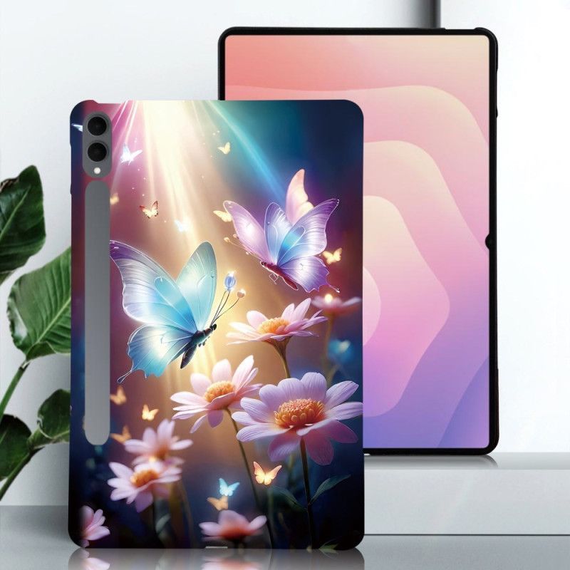 Coque Samsung Galaxy Tab S11 Ultra Papillons sous la Lumière