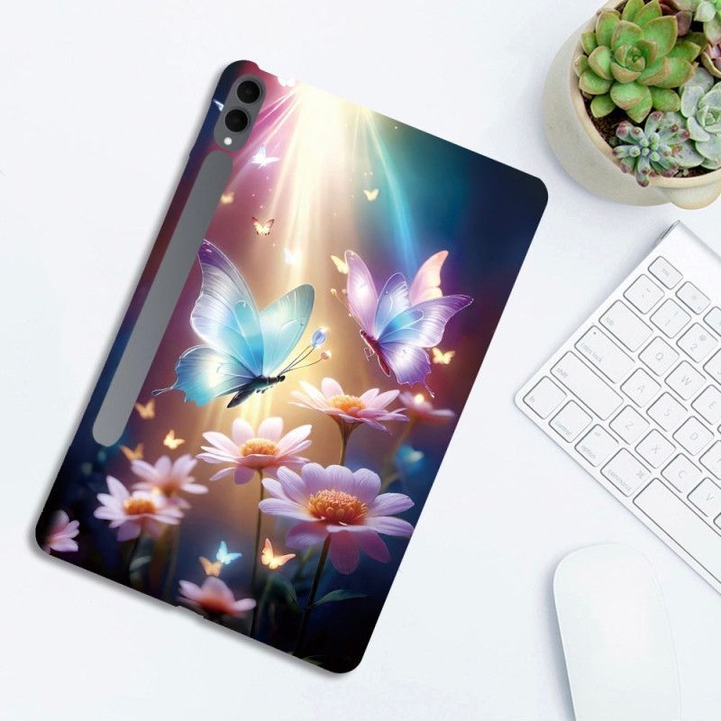 Coque Samsung Galaxy Tab S11 Ultra Papillons sous la Lumière