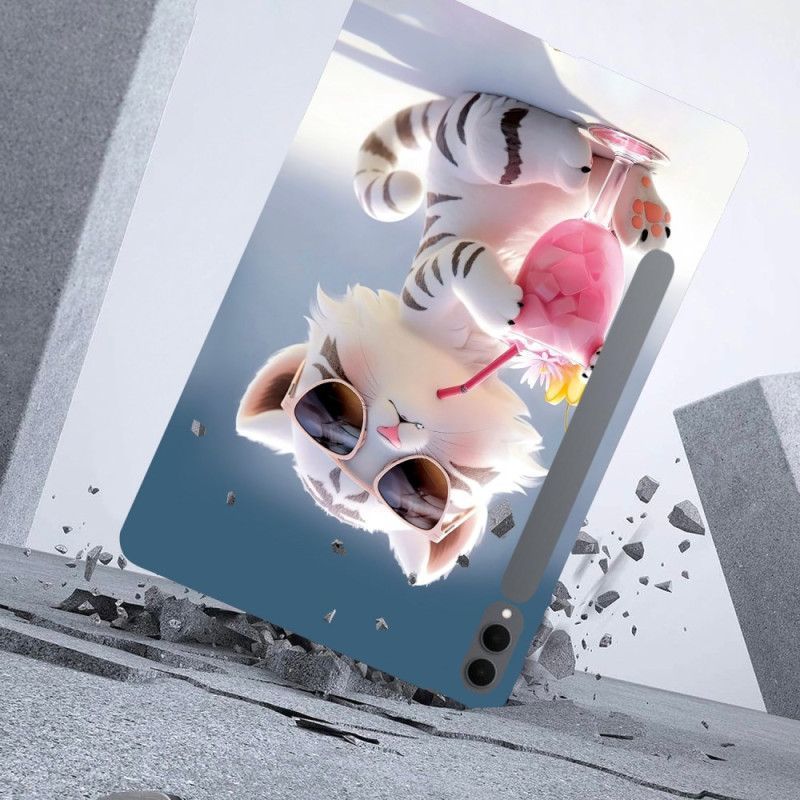 Coque Samsung Galaxy Tab S11 Ultra Tigre Cartoon