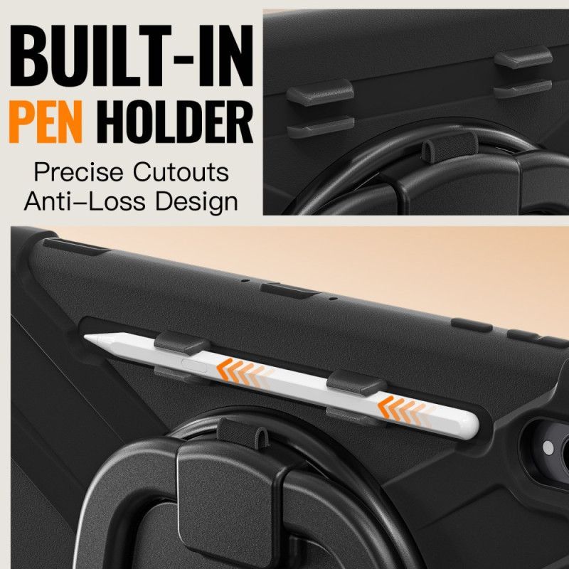 Coque Samsung Galaxy Tab S11 Ultra Triple Protection avec Poignée Rotative à