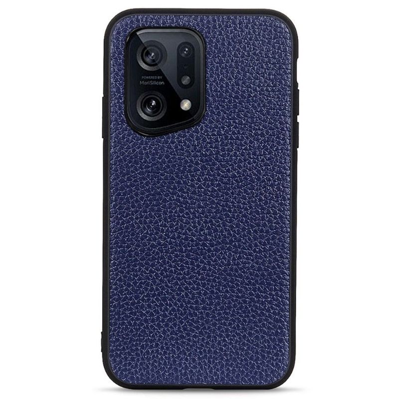 Coque Oppo Find X5 Cuir Grainé