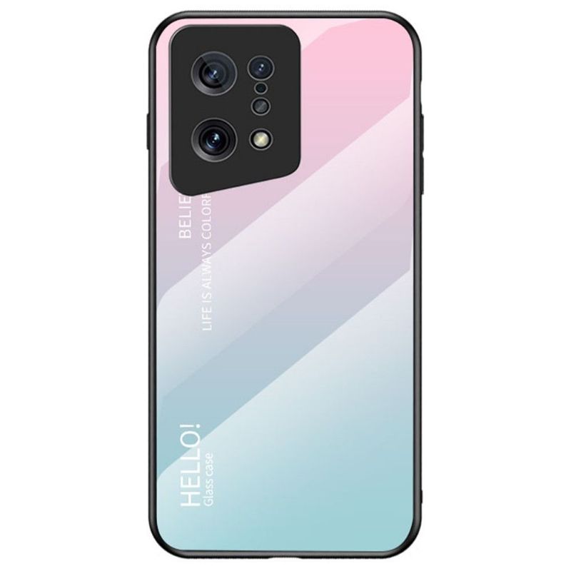 Coque Oppo Find X5 dégradé de couleurs