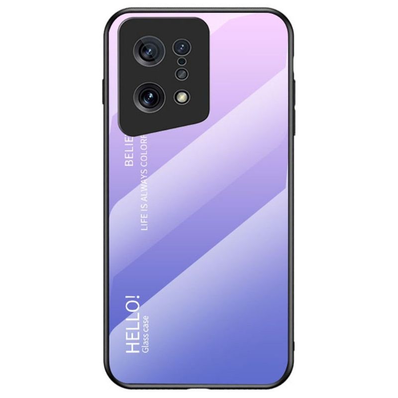 Coque Oppo Find X5 dégradé de couleurs