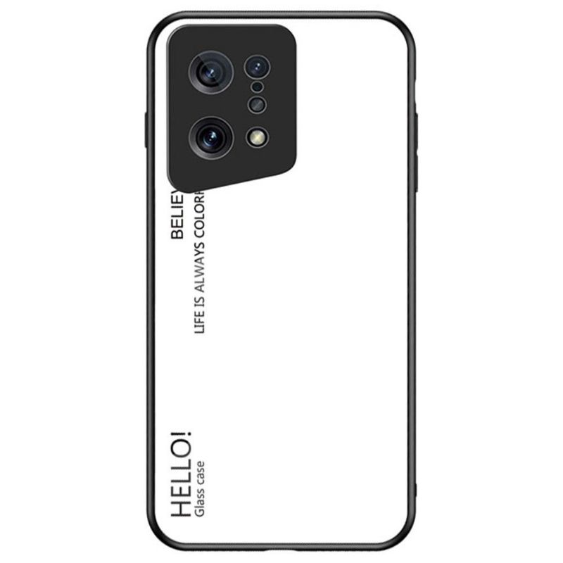 Coque Oppo Find X5 dégradé de couleurs