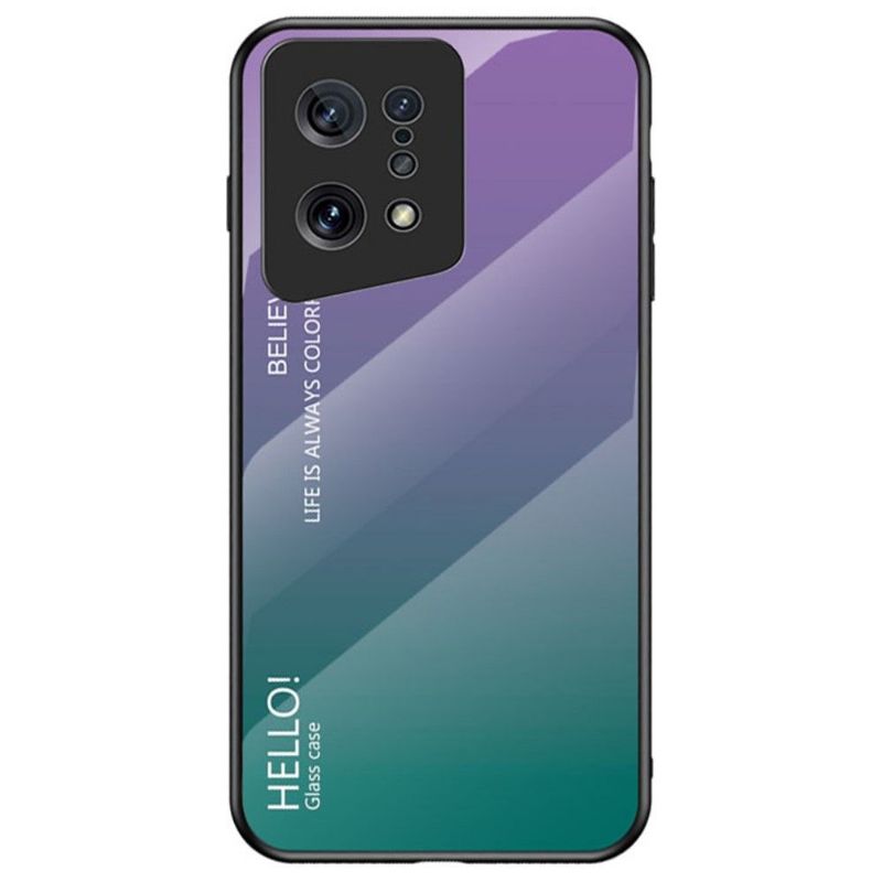 Coque Oppo Find X5 dégradé de couleurs