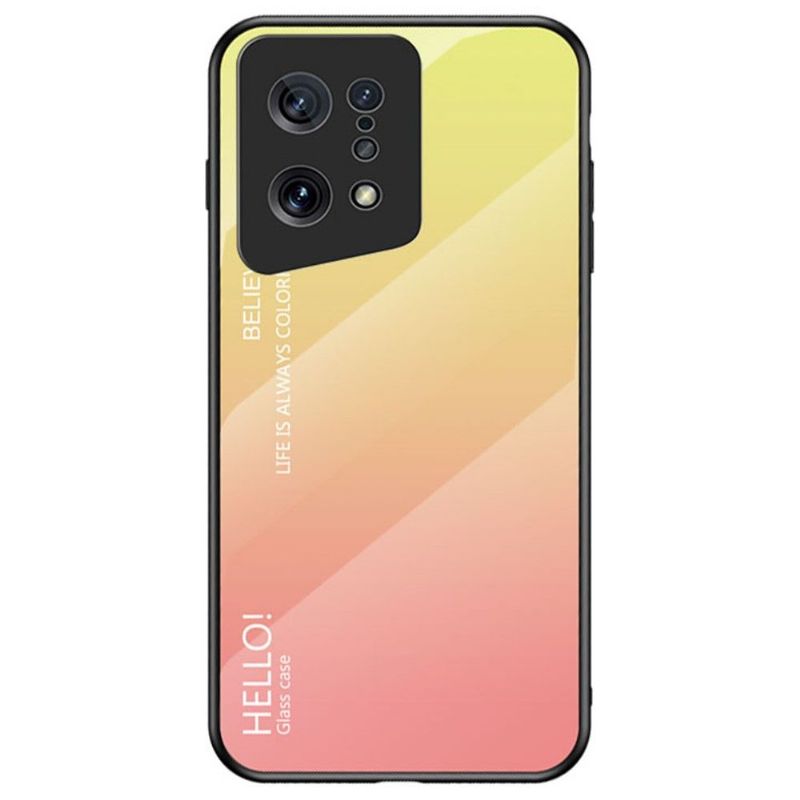 Coque Oppo Find X5 dégradé de couleurs