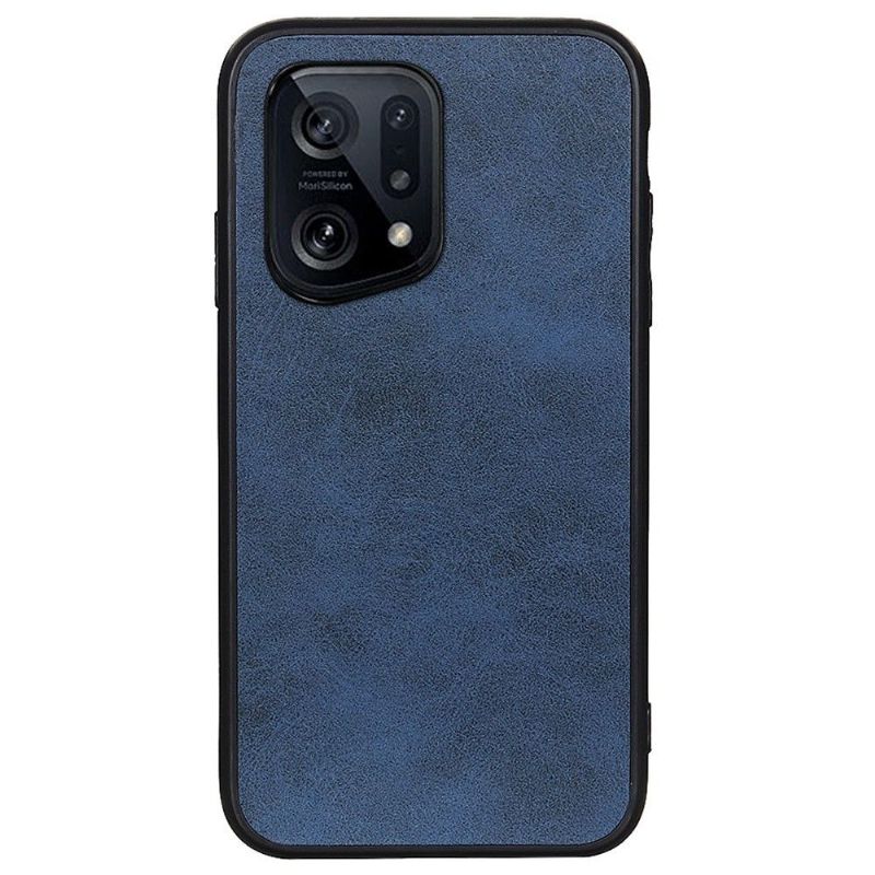 Coque Oppo Find X5 Jazz simili cuir vintage