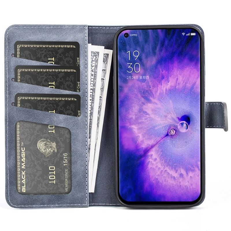 Housse Oppo Find X5 Stand Folio Bicolore
