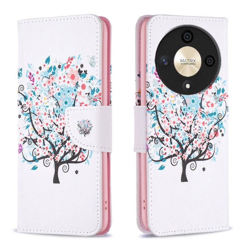 Housse Honor Magic 6 Lite / X9b Arbre Fleuri