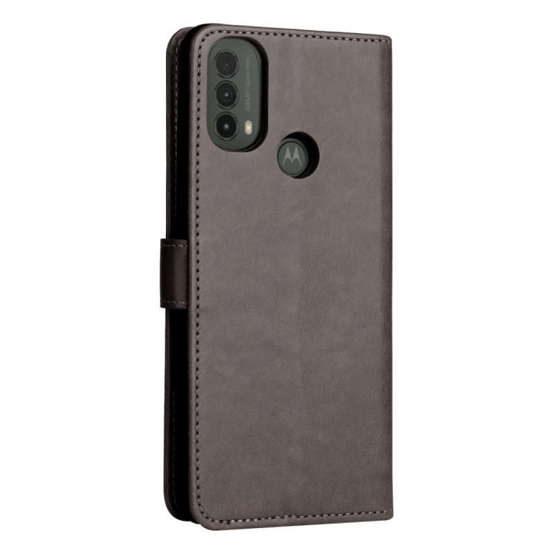 Housse Moto E40 / E30 / E20 Chat et Abeille à Lanière