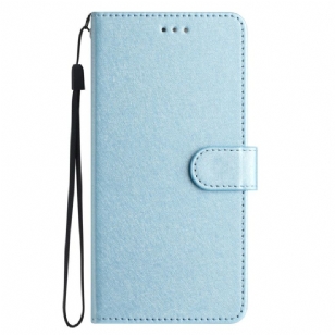 Housse Xiaomi 14T Texture Soie à Lanière