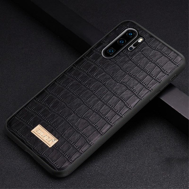 Coque Huawei P30 Pro SULADA Croco Effet Cuir