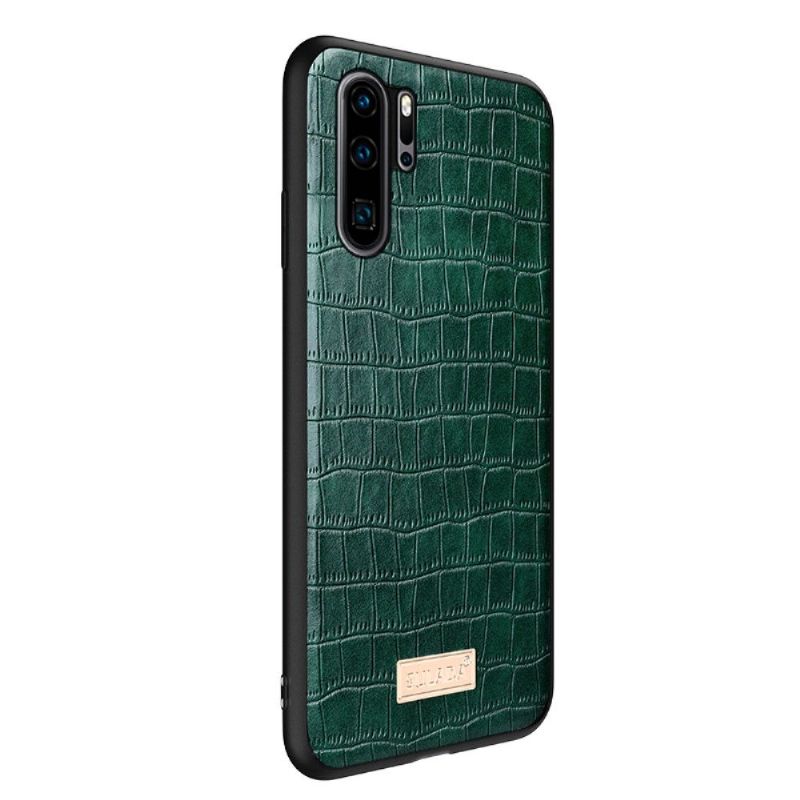 Coque Huawei P30 Pro SULADA Croco Effet Cuir