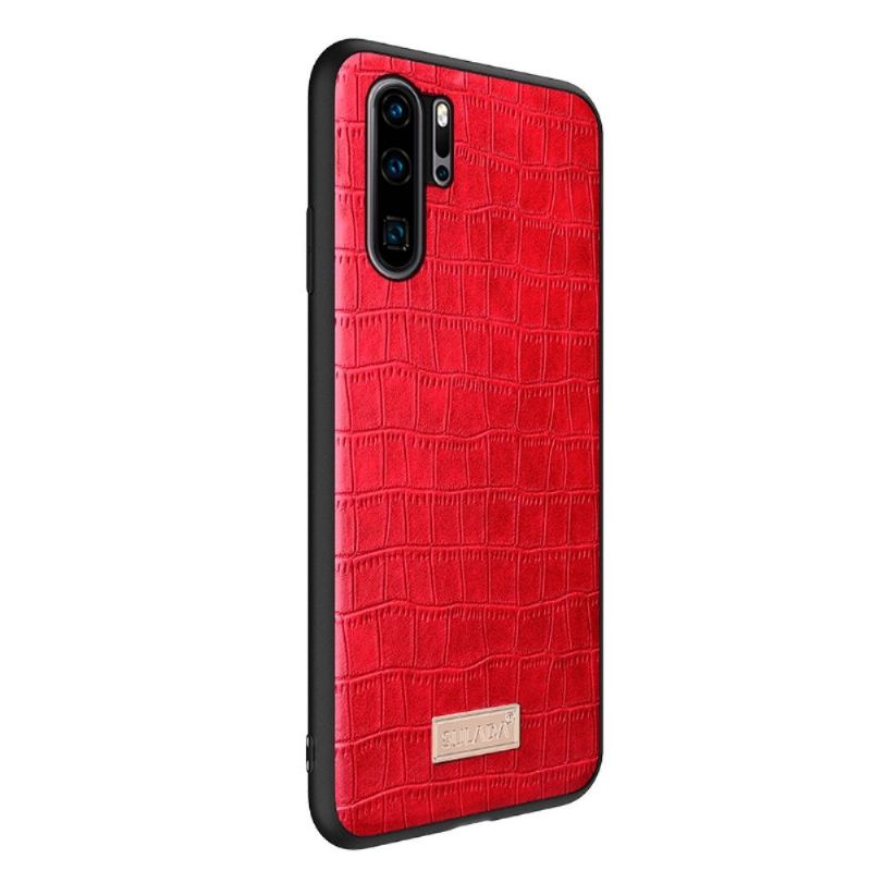 Coque Huawei P30 Pro SULADA Croco Effet Cuir