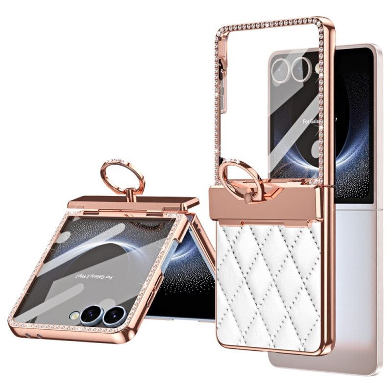 Coque Samsung Galaxy Z Flip 7 Anneau-Support et Protecteur Écran Arrière