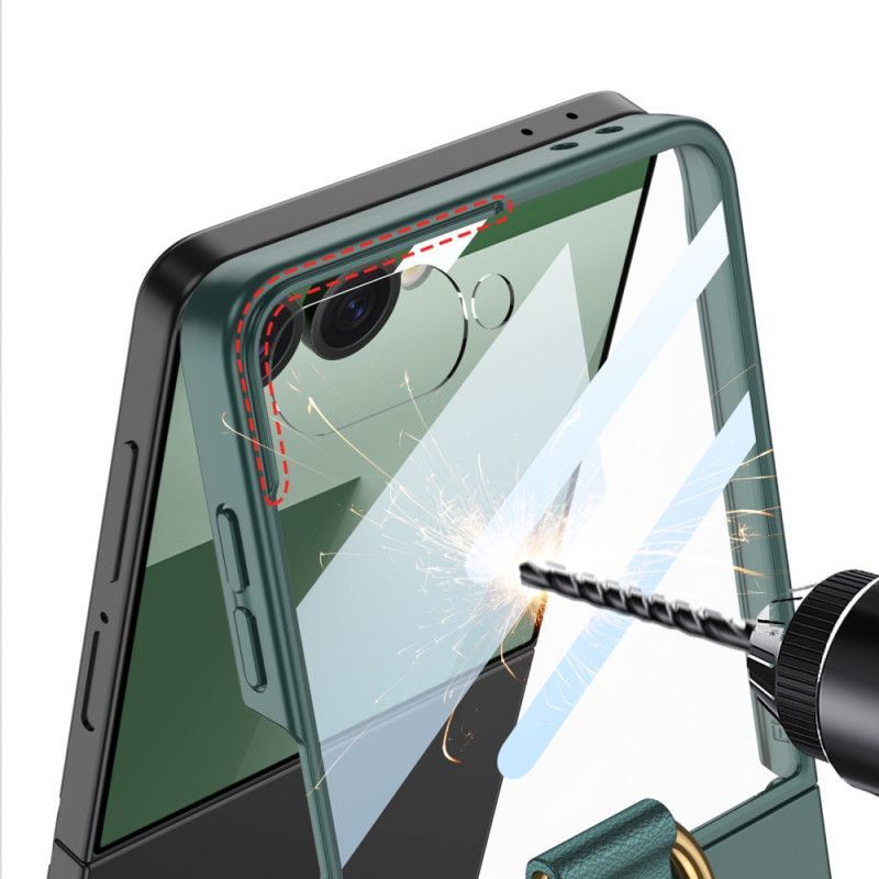 Coque Samsung Galaxy Z Flip 7 Anneau-Support GKK