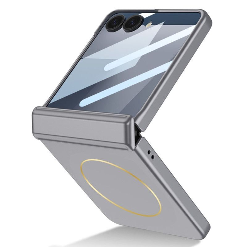 Coque Samsung Galaxy Z Flip 7 avec Fixation Magnétique, Protection de Charnière et marque GKK