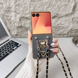 Coque Samsung Galaxy Z Flip 7 Breloque et Bandoulière