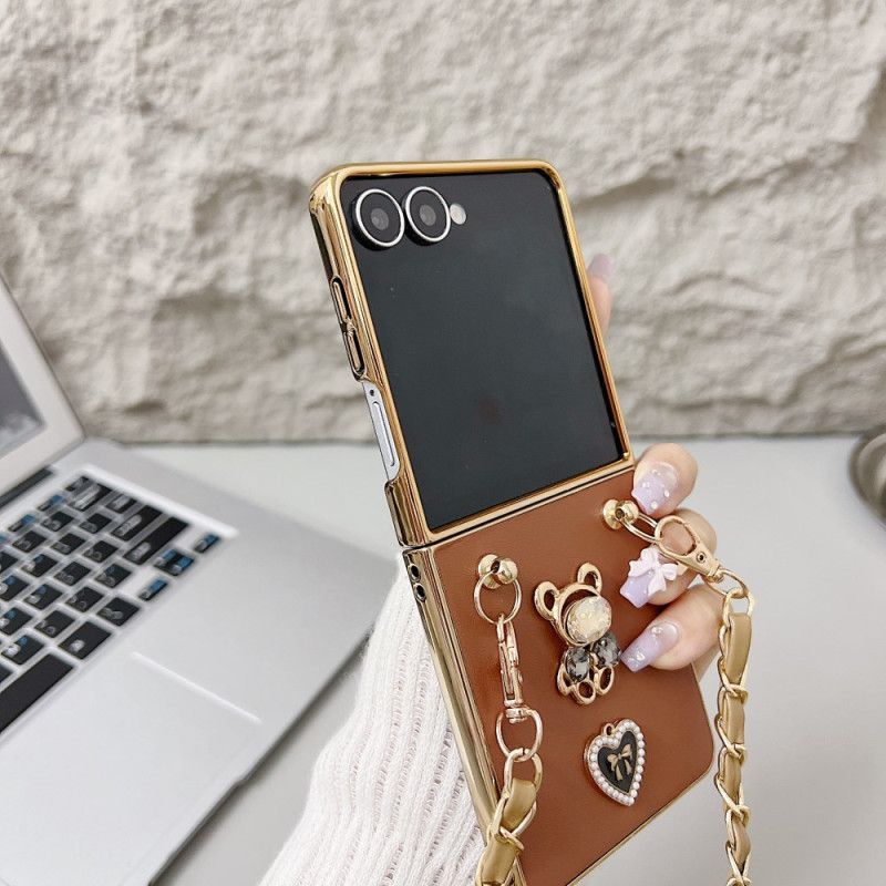 Coque Samsung Galaxy Z Flip 7 Breloque et Bandoulière