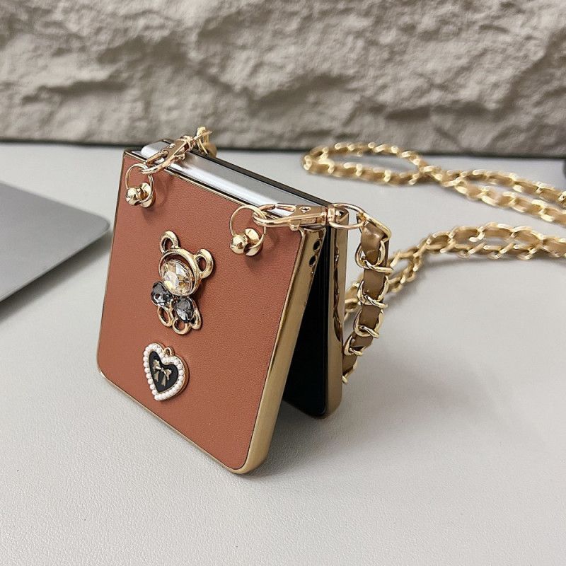 Coque Samsung Galaxy Z Flip 7 Breloque et Bandoulière