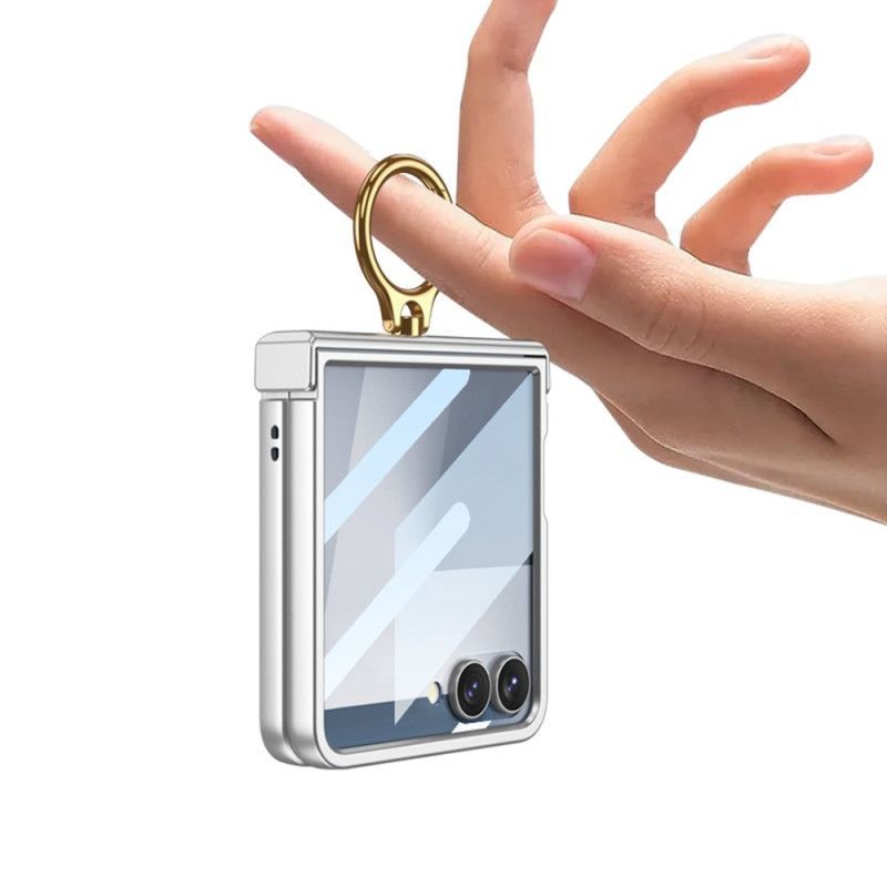 Coque Samsung Galaxy Z Flip 7 Classique Anneau-Support GKK