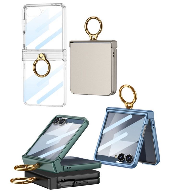 Coque Samsung Galaxy Z Flip 7 Classique Anneau-Support GKK