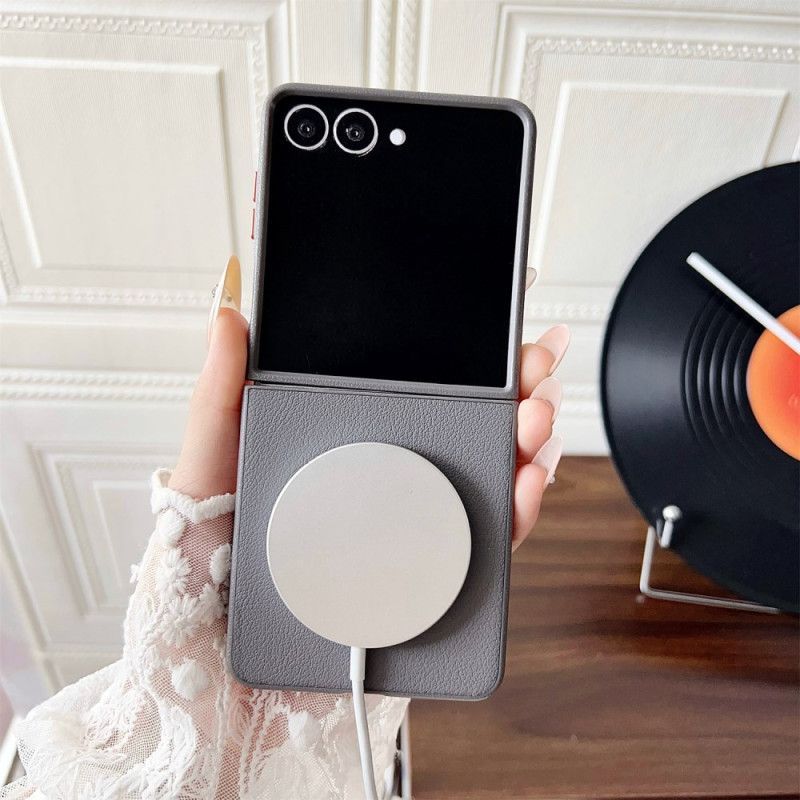 Coque Samsung Galaxy Z Flip 7 Compatible MagSafe Anneau Orange