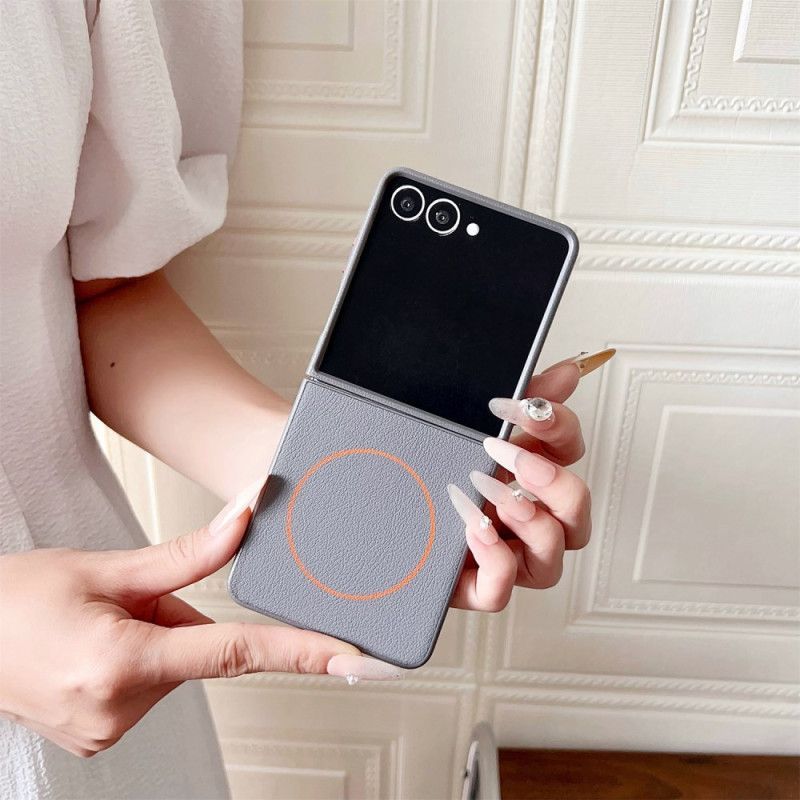 Coque Samsung Galaxy Z Flip 7 Compatible MagSafe Anneau Orange