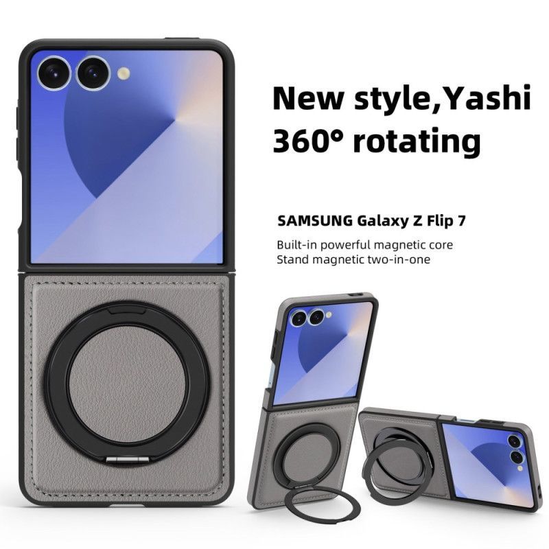 Coque Samsung Galaxy Z Flip 7 Compatible MagSafe Anneau-Support