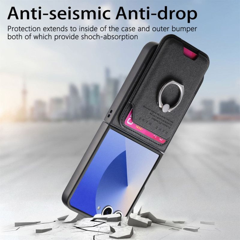 Coque Samsung Galaxy Z Flip 7 Compatible MagSafe avec Porte-Cartes Détachable