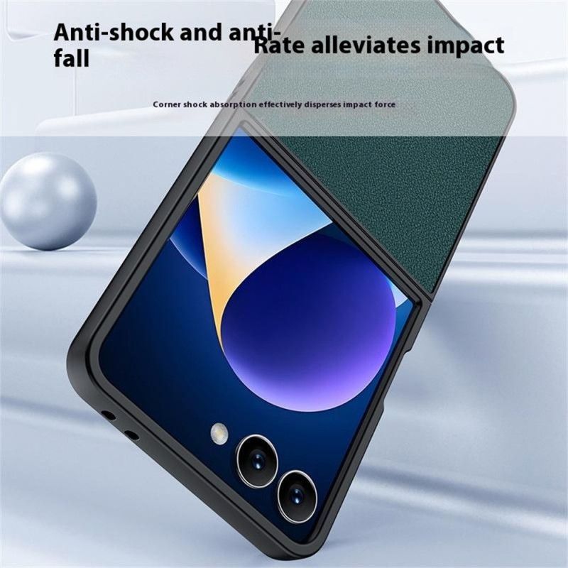 Coque Samsung Galaxy Z Flip 7 Effet Cuir