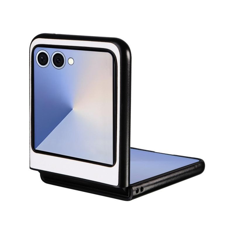 Coque Samsung Galaxy Z Flip 7 Effet Cuir Monochrome