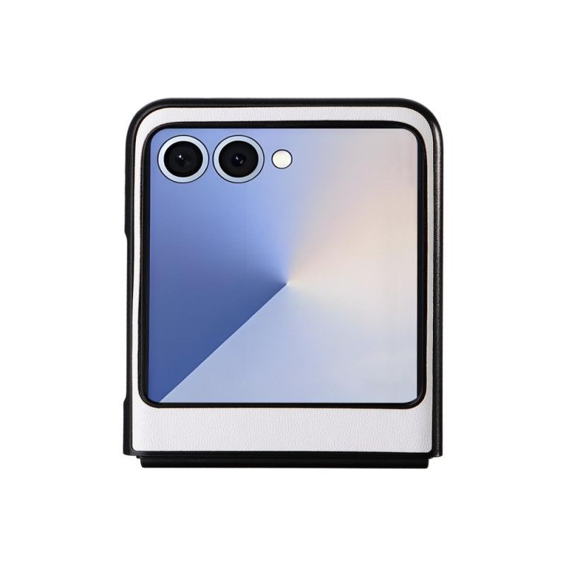 Coque Samsung Galaxy Z Flip 7 Effet Cuir Monochrome