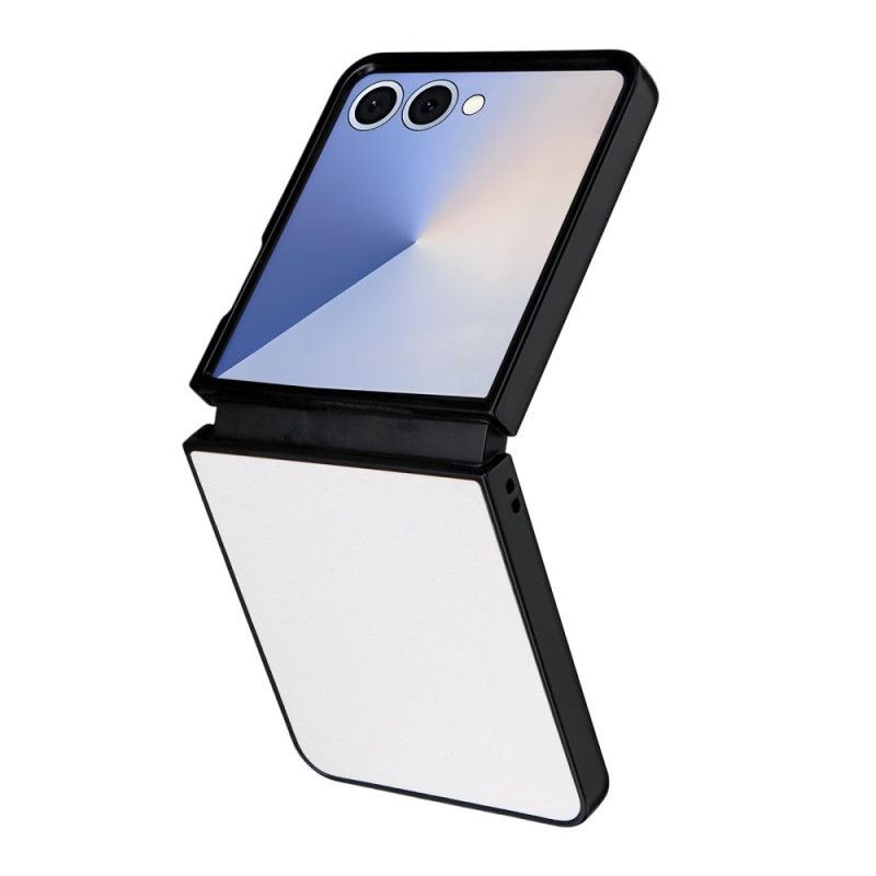 Coque Samsung Galaxy Z Flip 7 Effet Cuir Monochrome