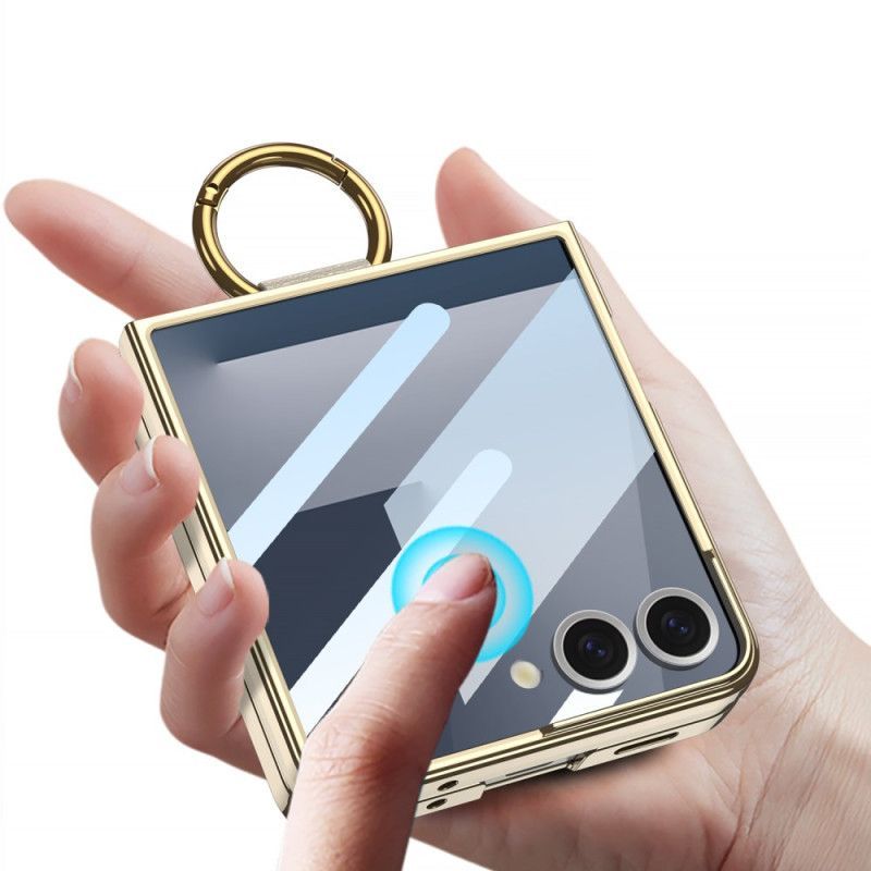 Coque Samsung Galaxy Z Flip 7 Film Protecteur et Support-Anneau GKK