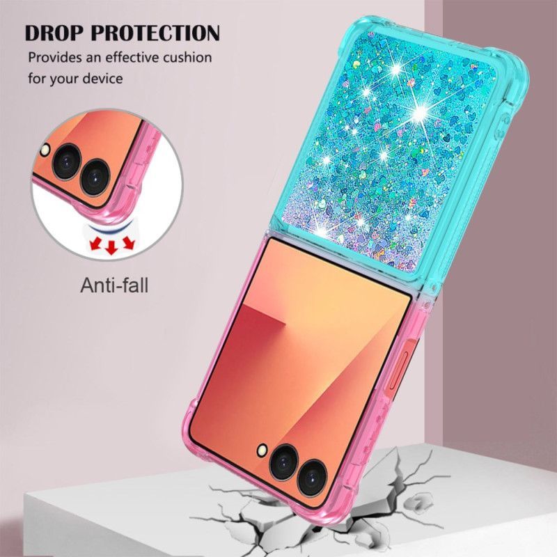 Coque Samsung Galaxy Z Flip 7 Gradient Paillettes