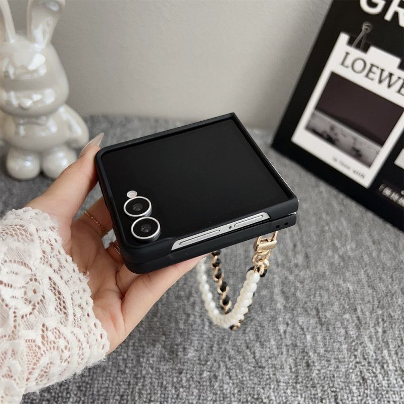 Coque Samsung Galaxy Z Flip 7 Lapin Smile avec Bracelet