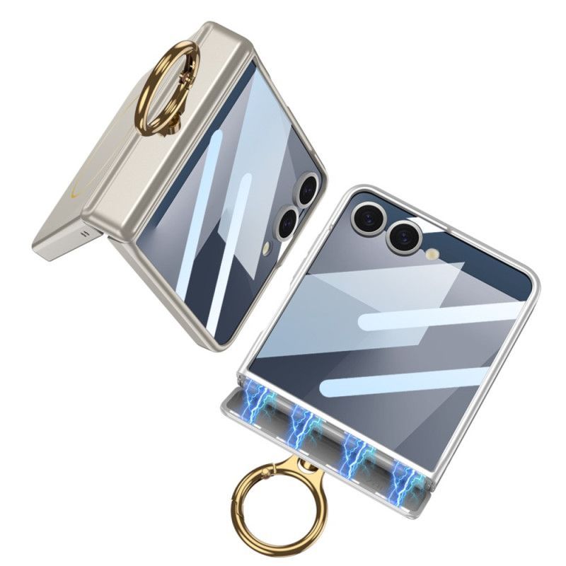 Coque Samsung Galaxy Z Flip 7 Magnétique avec Anneau-Suupport GKK