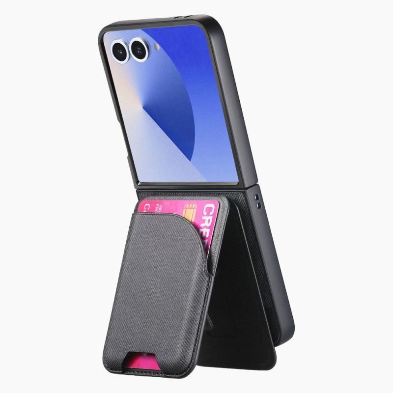 Coque Samsung Galaxy Z Flip 7 Magnétique avec Support et Porte-Cartes détachable