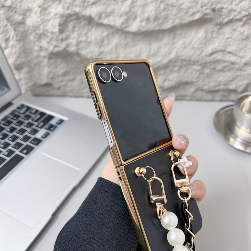 Coque Samsung Galaxy Z Flip 7 Magnétique Bandoulière Breloque