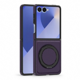 Coque Samsung Galaxy Z Flip 7 Magnétique Fibre Carbone