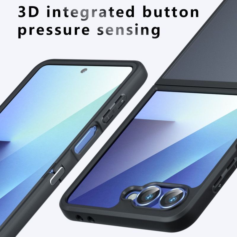 Coque Samsung Galaxy Z Flip 7 Noir Transparent