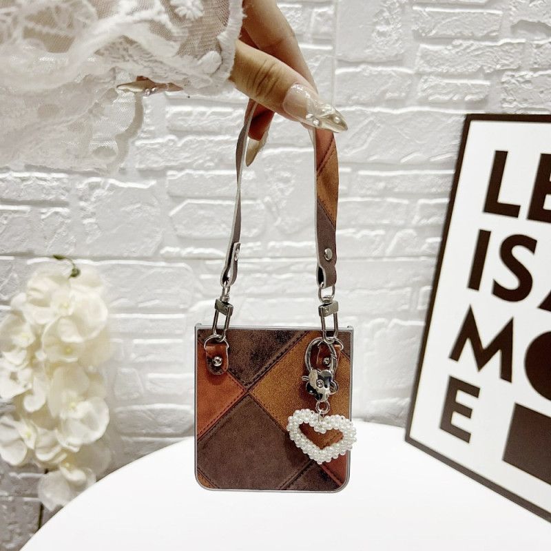 Coque Samsung Galaxy Z Flip 7 Pendentif et Dragonne