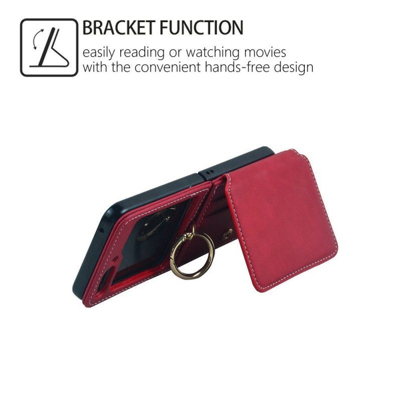 Coque Samsung Galaxy Z Flip 7 Porte-Cartes et Chaîne Détachable