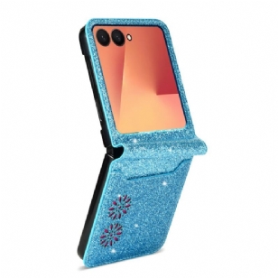 Coque Samsung Galaxy Z Flip 7 Porte-Cartes Paillettes