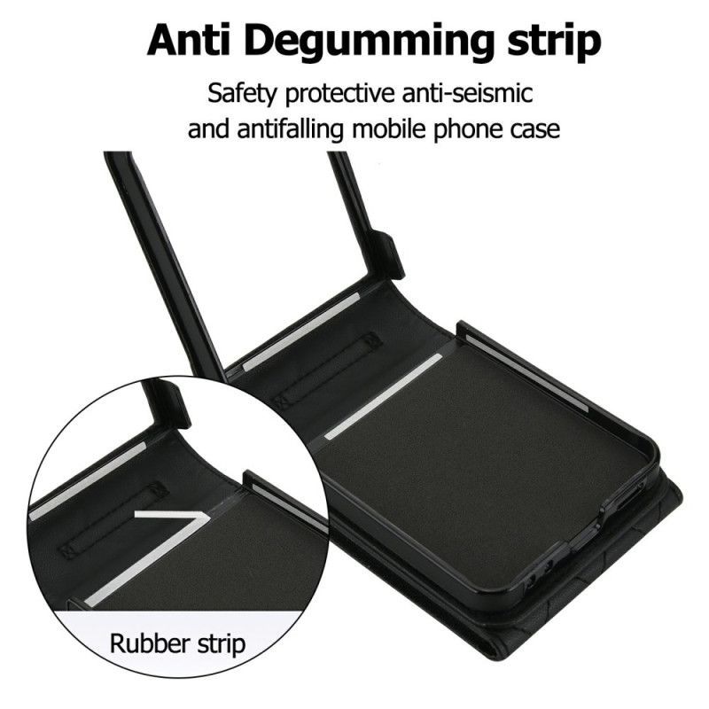 Coque Samsung Galaxy Z Flip 7 Porte-Cartes RFID et Bandoulière