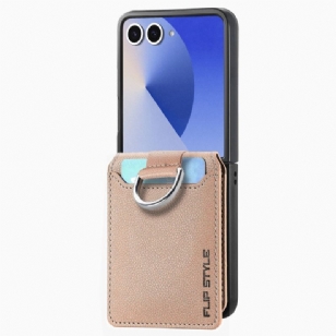 Coque Samsung Galaxy Z Flip 7 Premium Porte-Cartes et Support