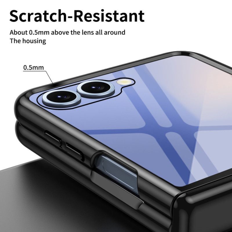 Coque Samsung Galaxy Z Flip 7 Protection de Charnière Effet Métal